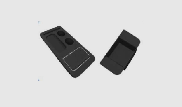 almohadilla silicona protección consola central + ranura almacenamiento