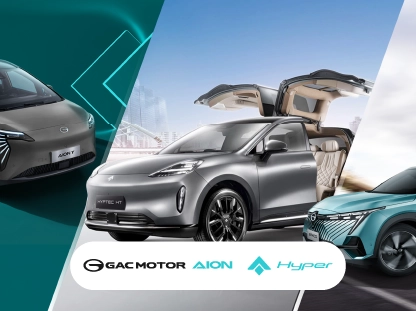 Vehículos GAC MOTOR en exhibición con tecnología avanzada y diseño moderno.